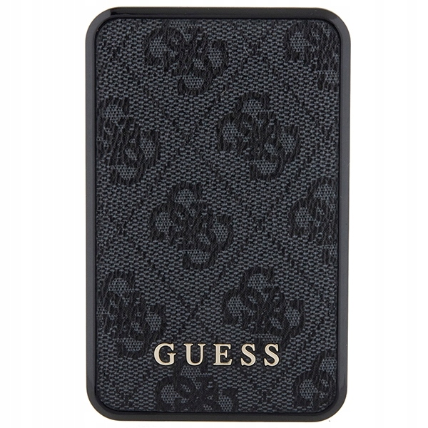 Guess 4G Leather Metal Logo Power Bank 10000 mAh 18W (čierna)