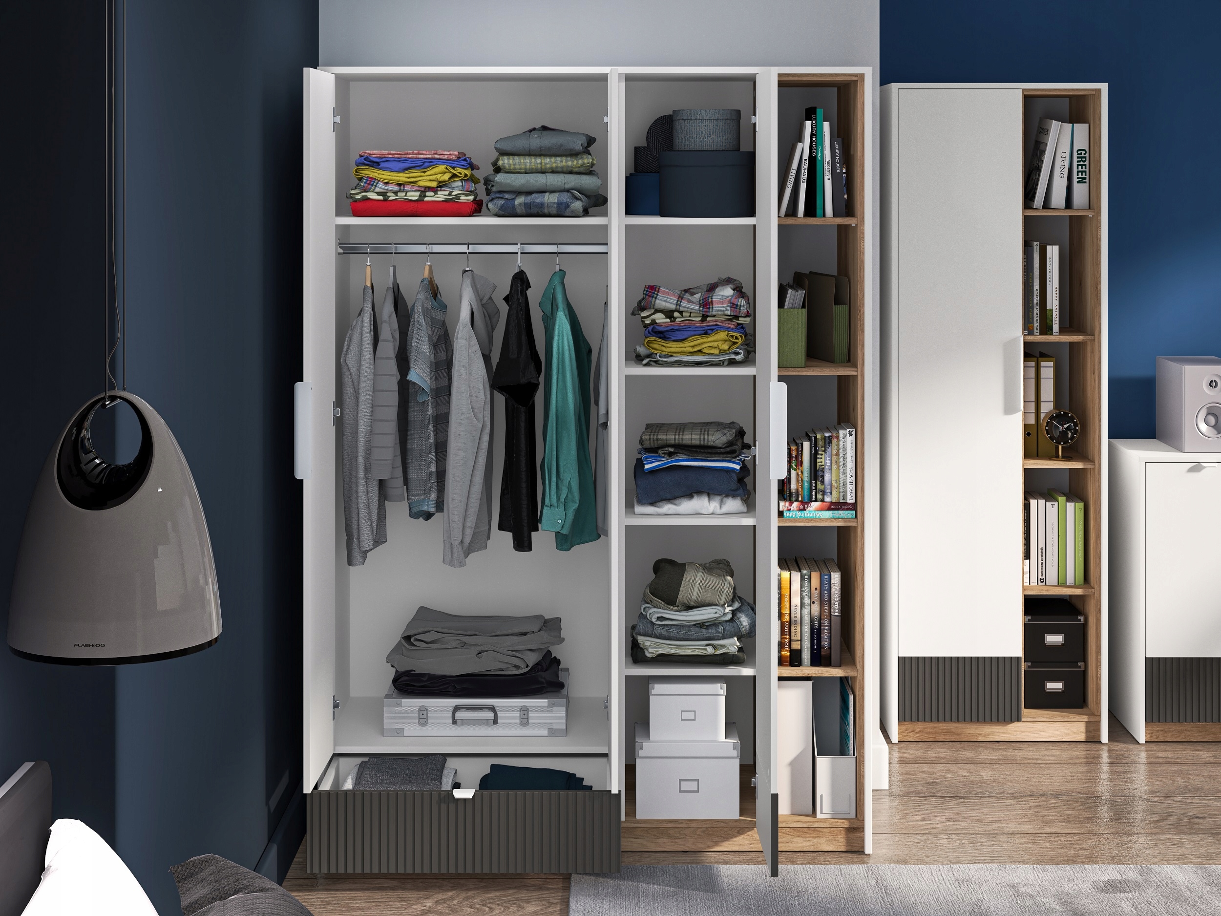 Szafa Torino 01 ML MEBLE MŁODZIEŻOWE - WYSYŁKA DO 7 DNI !!! Szerokość mebla 138 cm