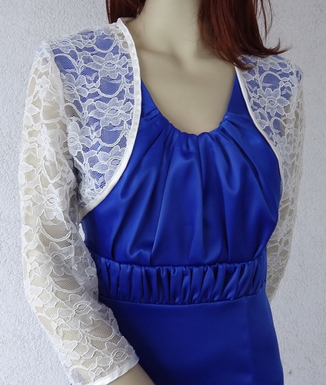 BEBEJ Bolerko koronkowe 52 SARA -3Kolory rekaw 3/4 Rozmiar 52