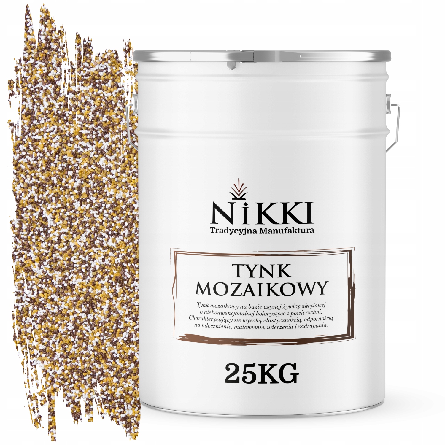 Mozaiková Omietka Živicová 25 Kg Vnútorná Hnedo-horčicová M62 Ozdobná