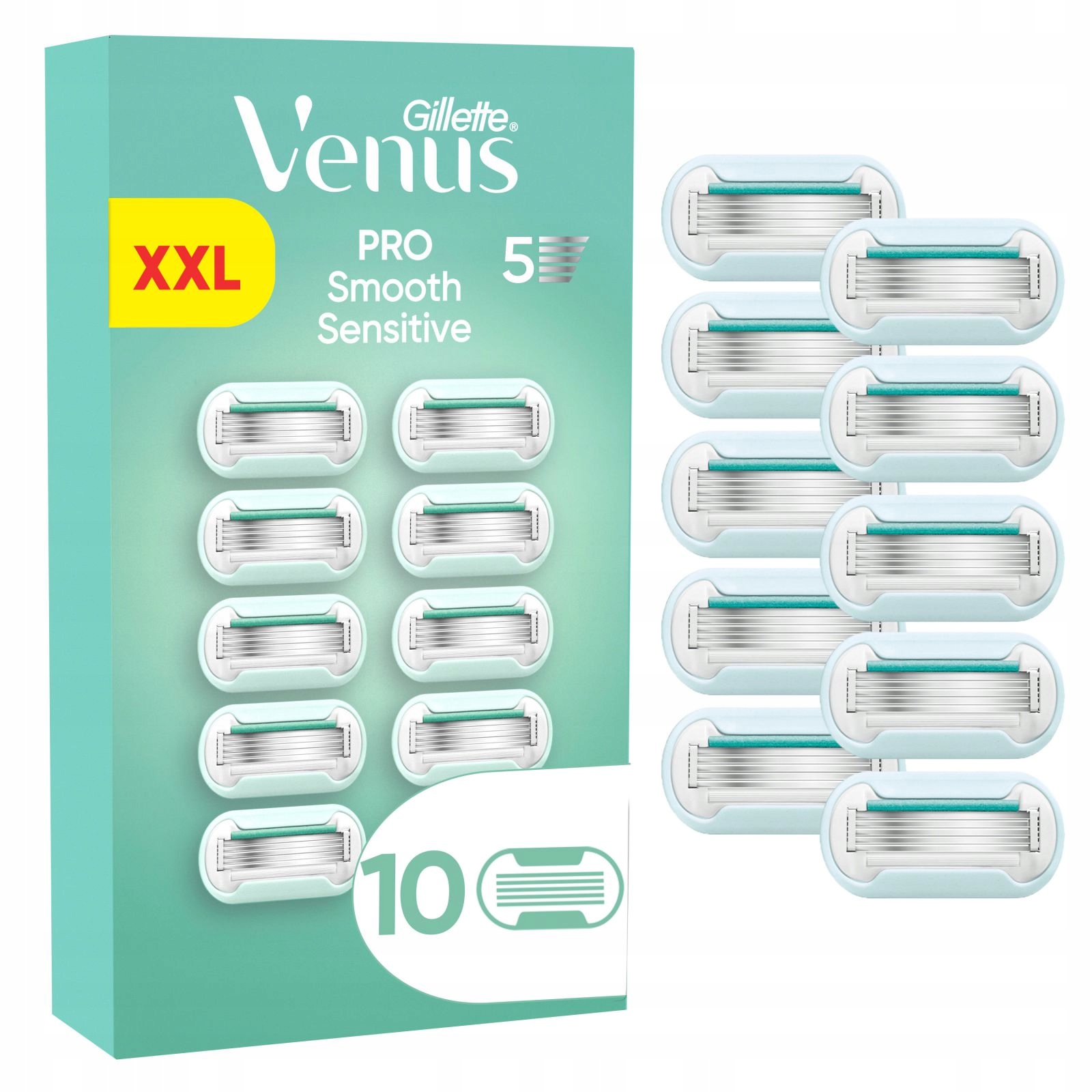Venus Pro Smooth Sensitive Žiletky Pro Citlivou Pleť Zeleno-bílá