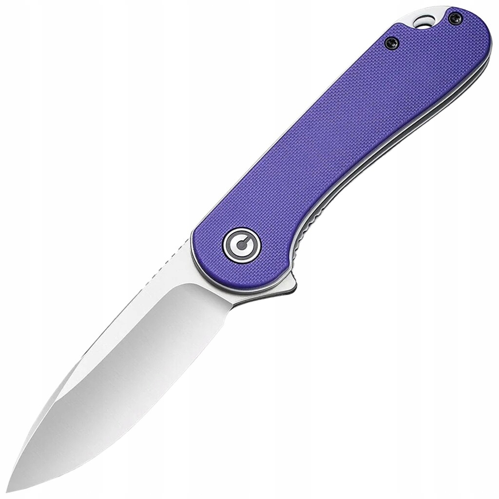Nóż składany z klipsem Edc Civivi D2 Elementum Flipper C907V Satin/Purple