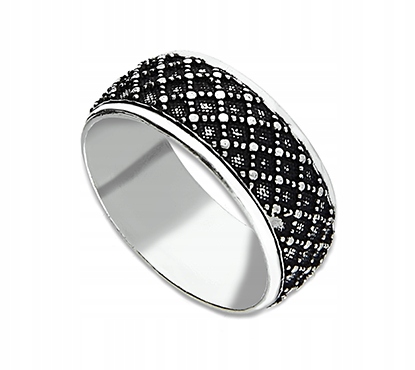 Pánský pevný snubní prsten vel. 17 Stříbro 925 P758