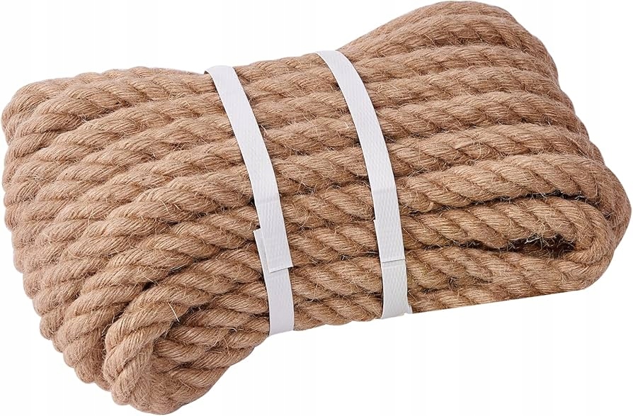 Lina jutowa 30 mm x 30 m. Gruba, mocna, naturalna!