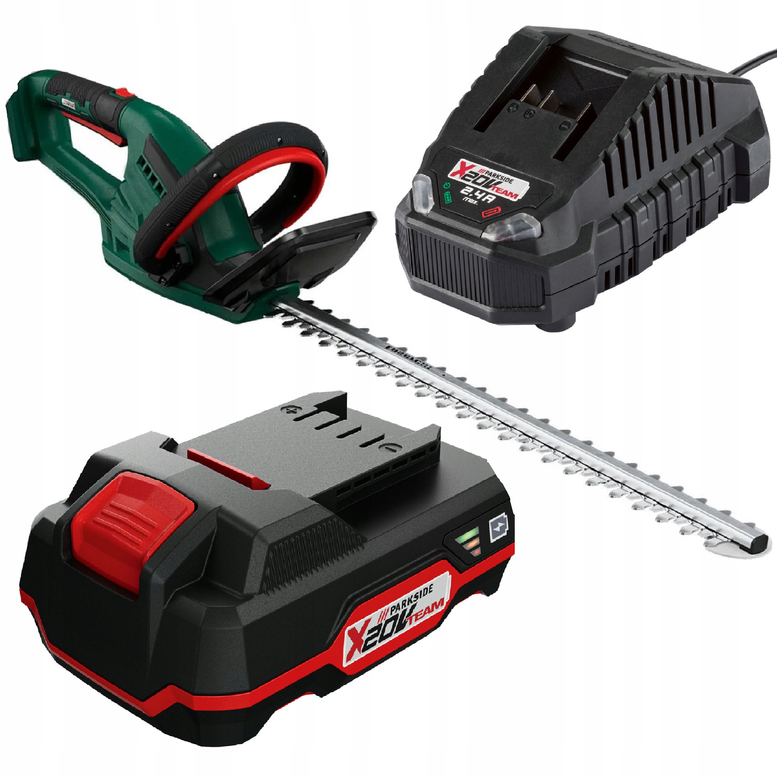 Nožnice na živý plot Parkside akumulátor 2Ah nožnice Phsa 20V 51 cm Nové