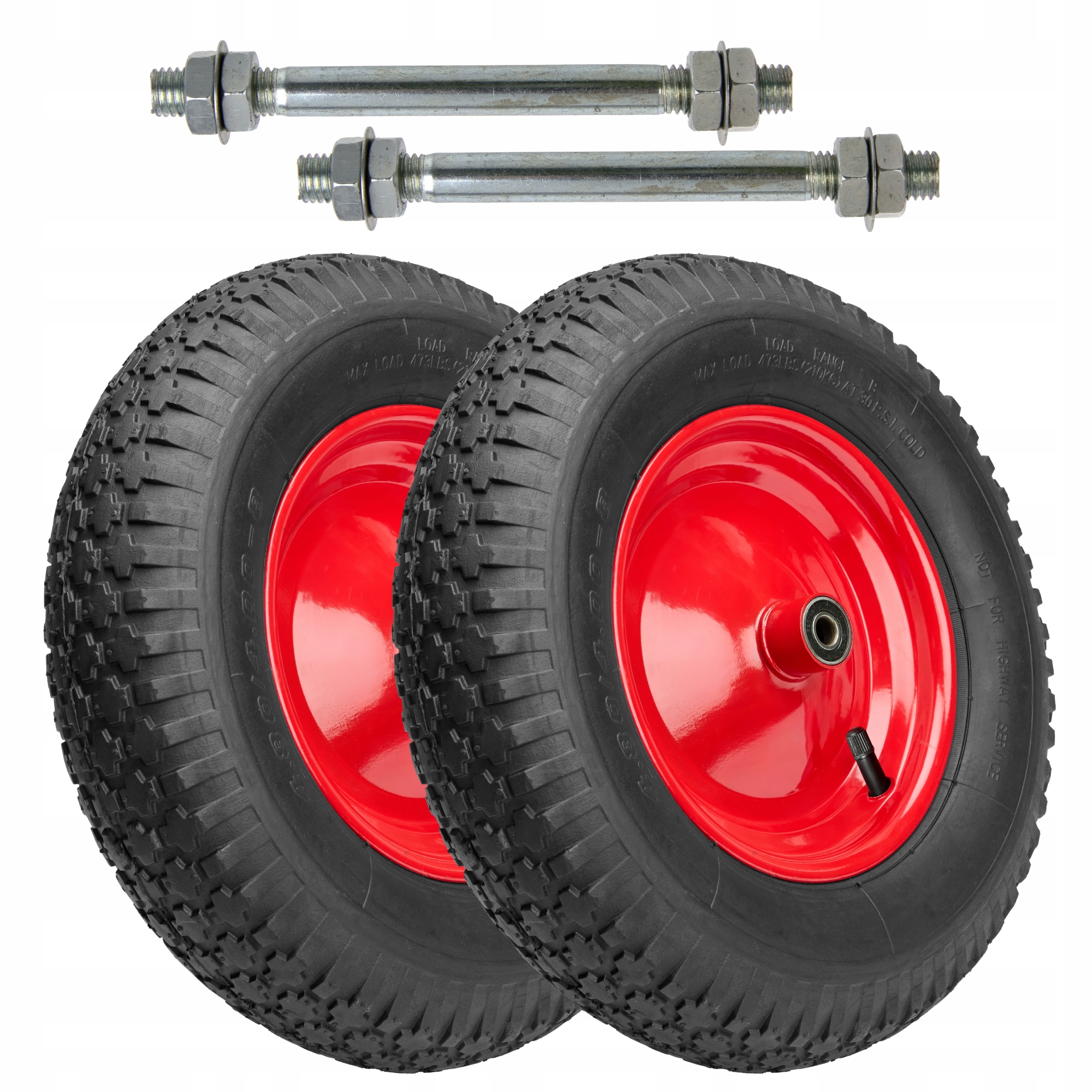 2x Kolečko pro kolečko Nafukovací Kolečko pro kolečko 4.00-8 s duší Osa Garronda