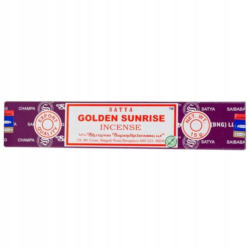 

Golden Sunrise Wschód Słońca Kadzidełka Satya 15g