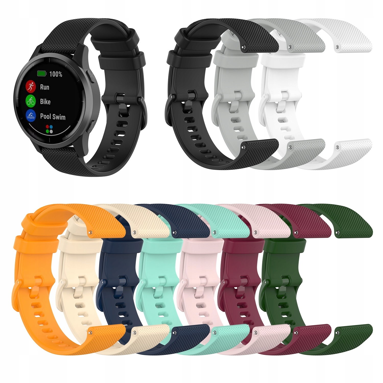PASEK GARMIN VENU/VIVOACTIVE 3/MUSIC/2S/VIVOMOVE Kompatybilność Garmin