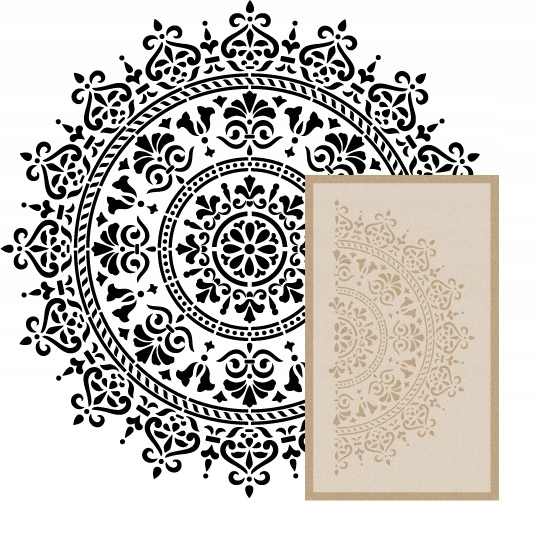 

Szablon Malarski Mandala 4| 80 cm x 42 cm