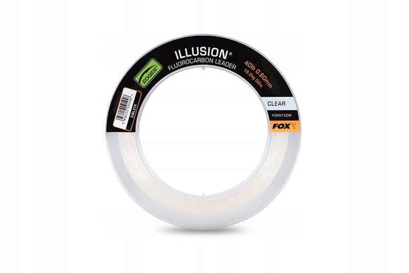 Fox Illusion Fluorocarbon Leader 30lb 13.6kg 0.50mm 50m Clear CML209
