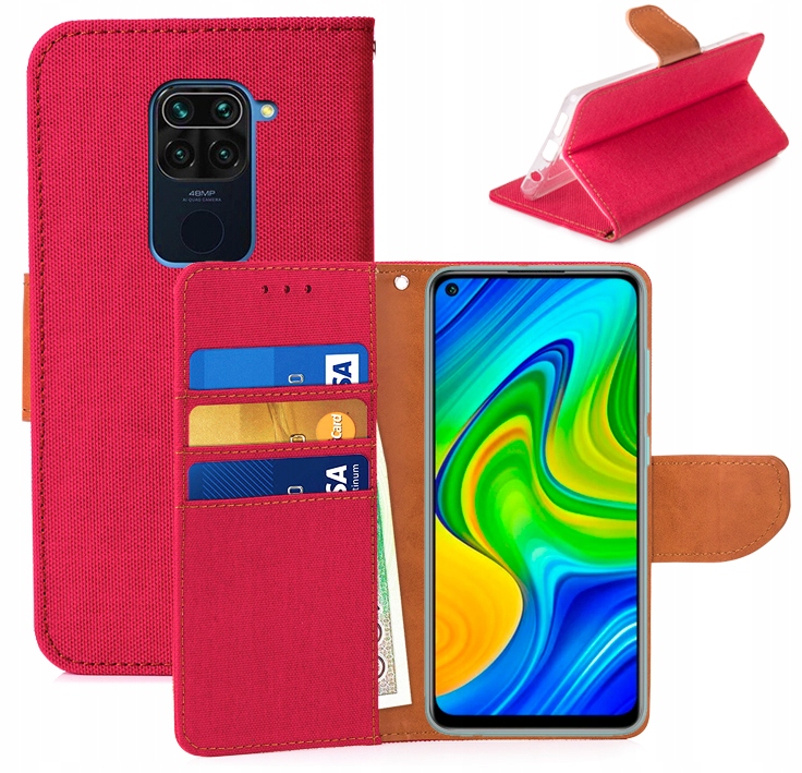 

Etui Portfel Canvas Do Xiaomi Redmi Note 9