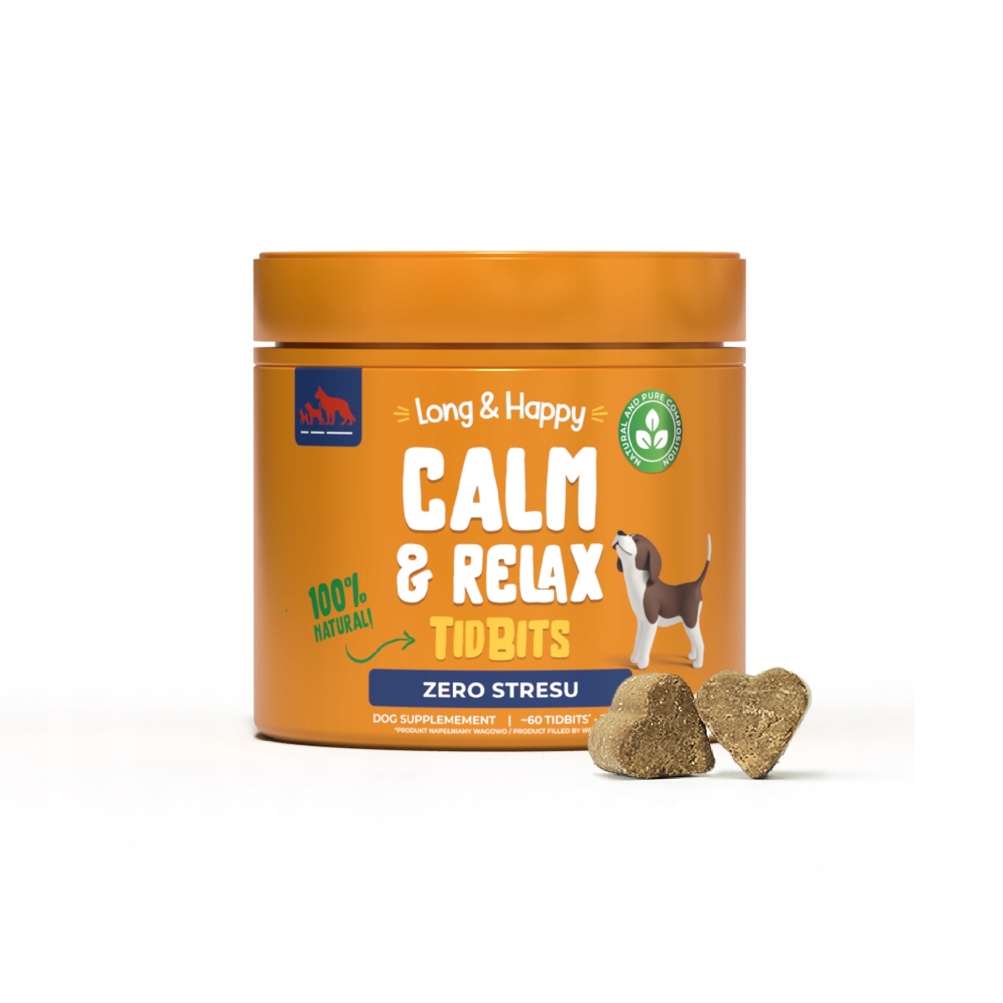 Levně Long & Happy Calm & Relax Zklidňující pamlsky pro psy
