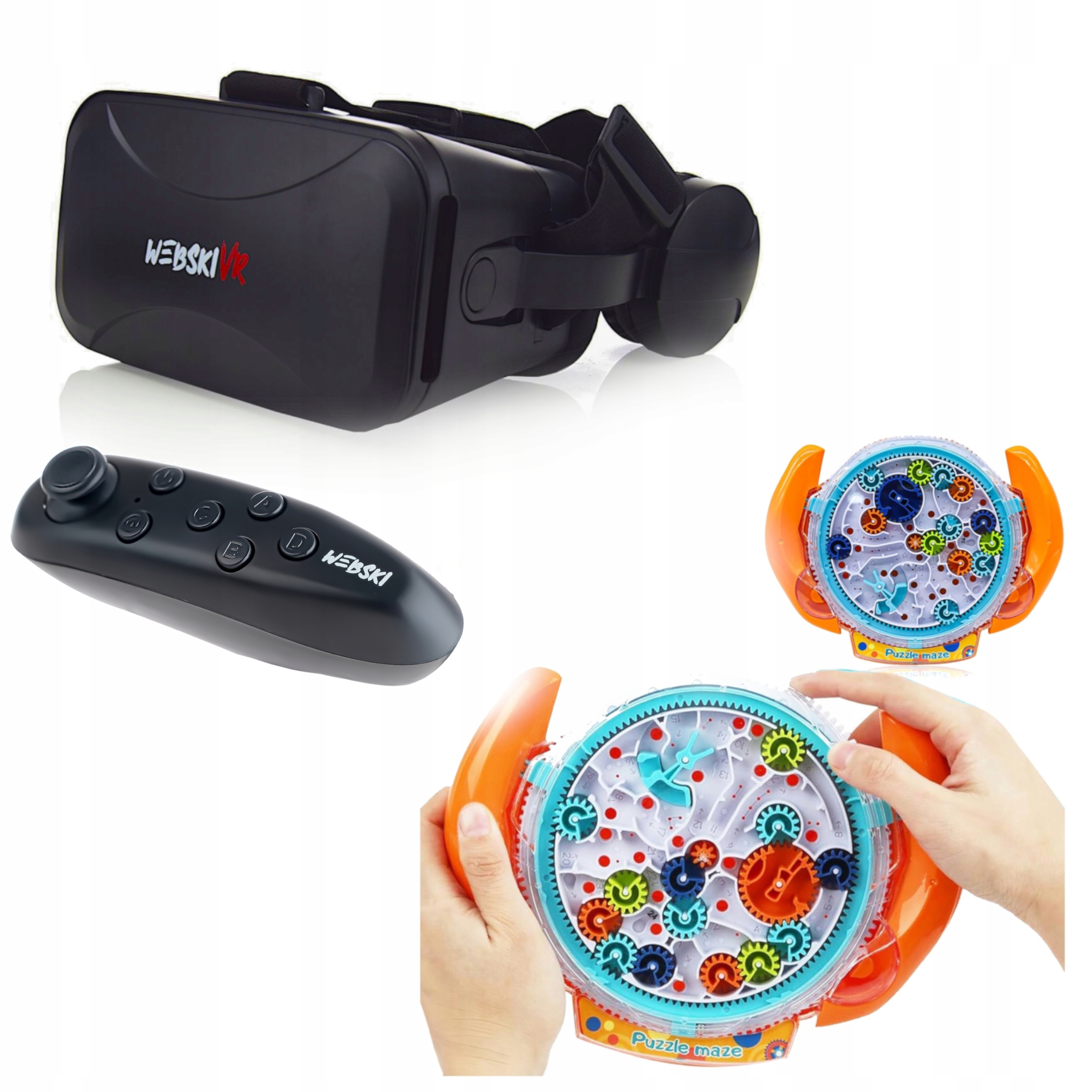 Okuliare Vr 360 Stupňov+gamepad+upravená Reflexná Hra Labitynt
