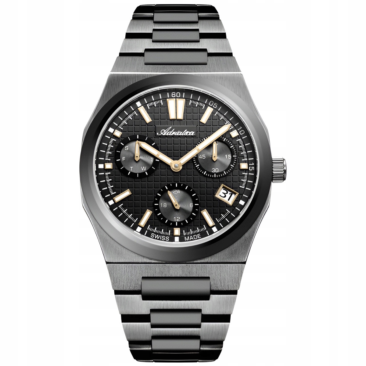 Pánské Hodinky Adriatica A8326.S1G6QF šedý náramek