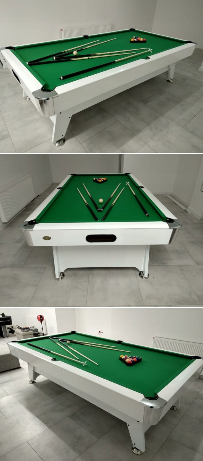 6FT Stół Bilardowy Radley Diamond Pool Biały Rodzaj stołu Pool