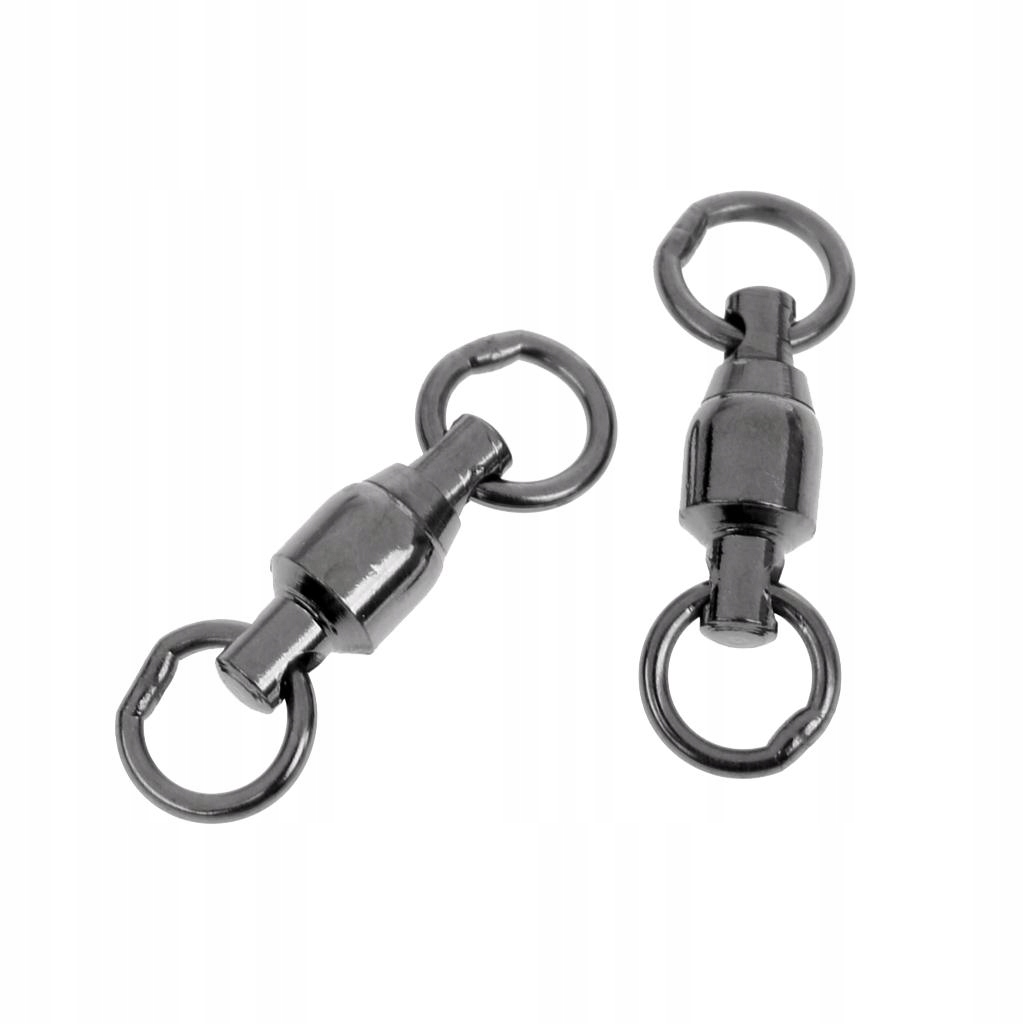 10pcs Ball Bearing Swivels Terminal Tackle 1# Rodzaj klinowa
