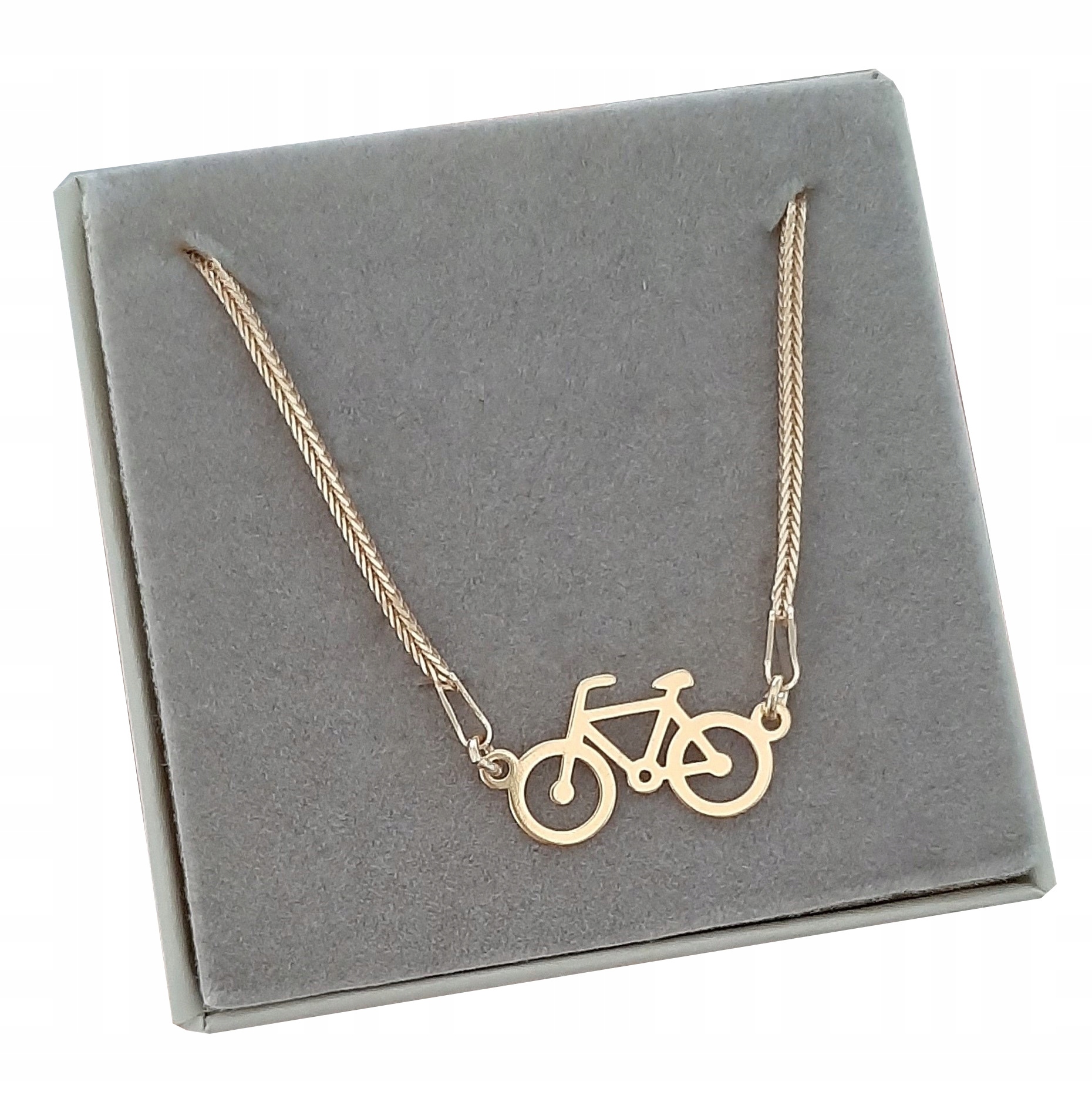 Zlatý náhrdelník na kolo celebrita stříbro 925