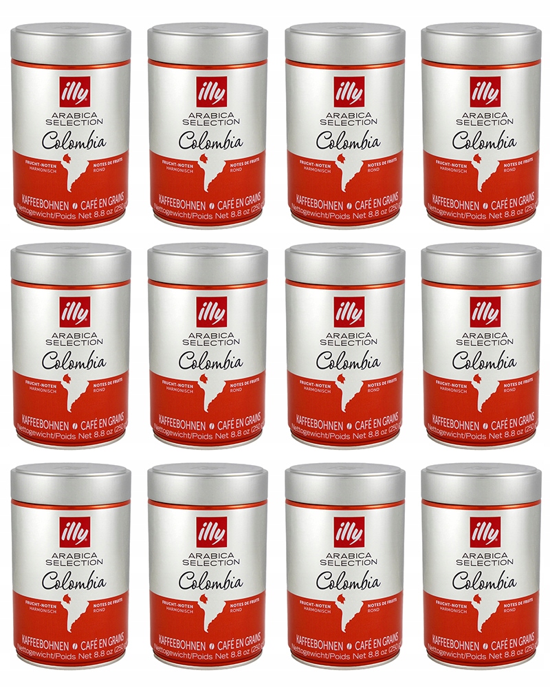 Kawa ziarnista Illy Colombia Monoarabica arabica puszka 250g (12 szt.)