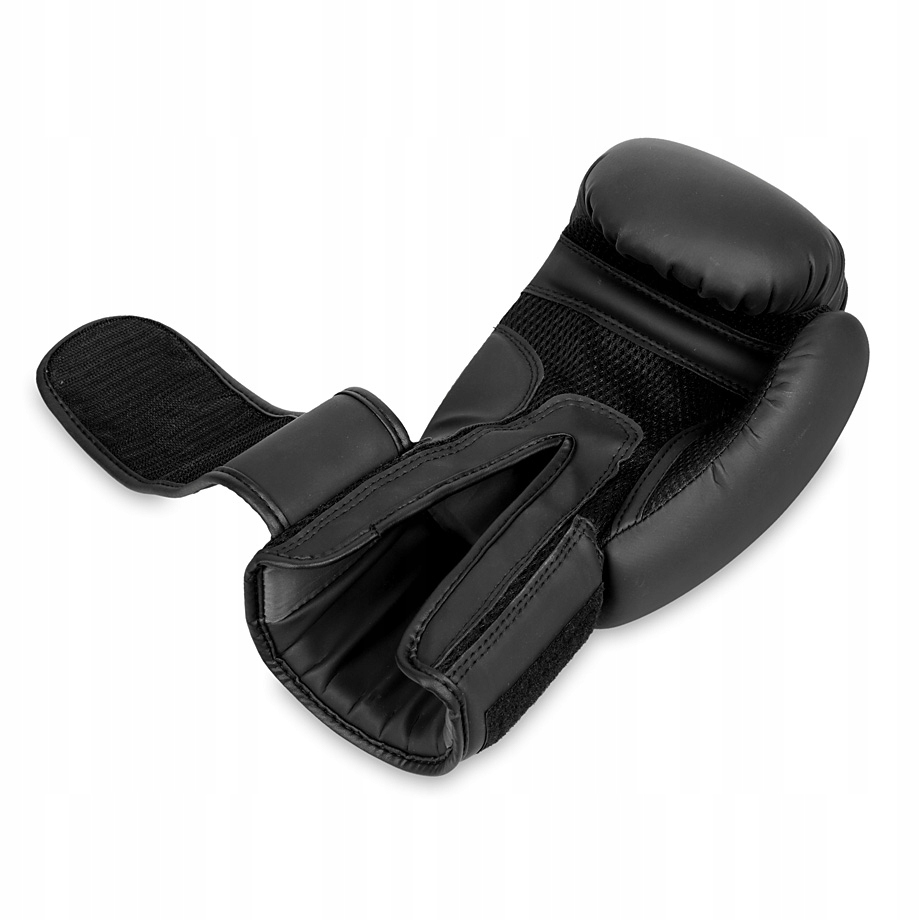 RĘKAWICE BOKSERSKIE SPARINGOWE TRENINGOWE BOKS CZARNE MATOWE TAVER 14oz Stan opakowania oryginalne