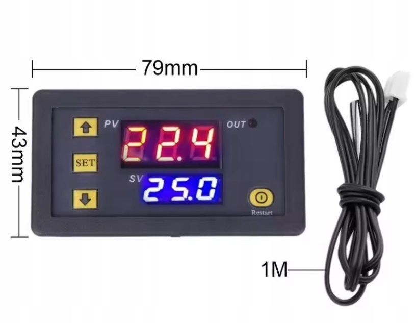 Termostat Cyfrowy Regulator Temperatury 12V Producent bez marki