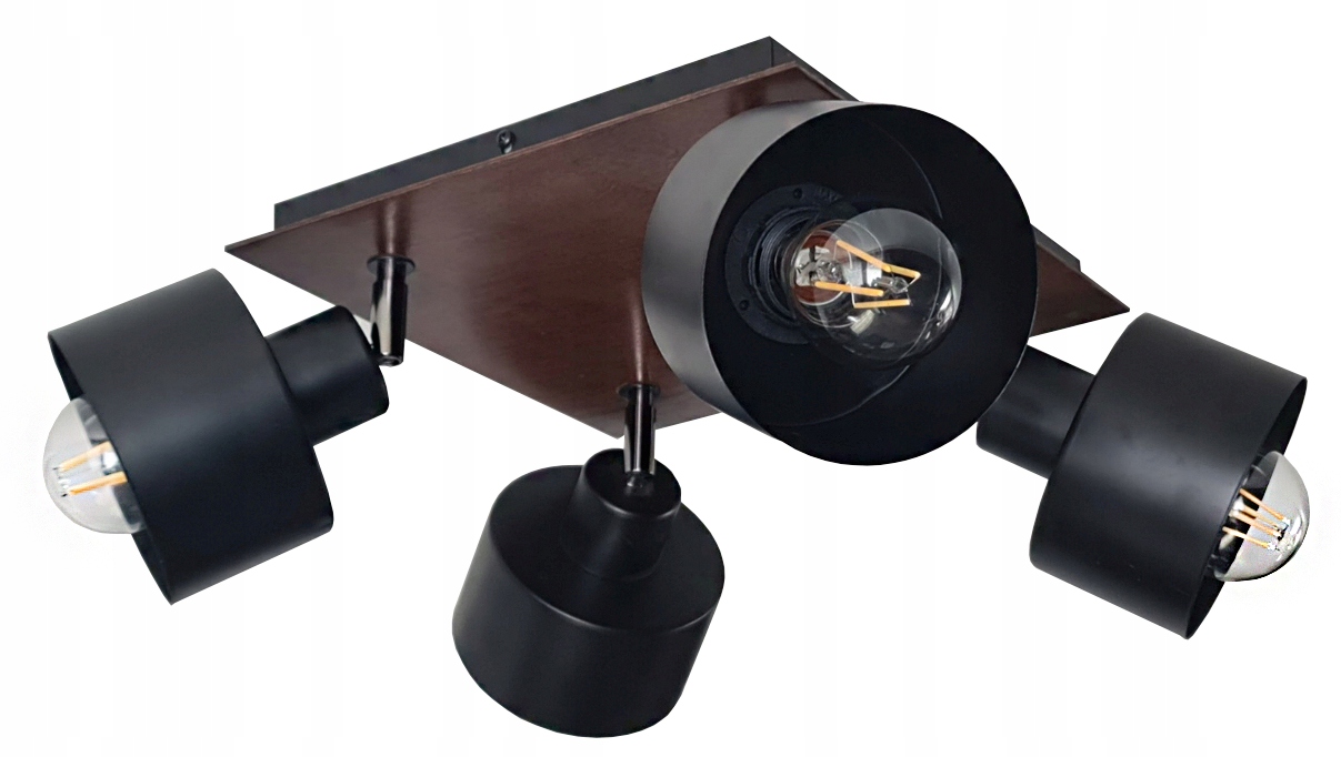 LAMPA PLAFON SUFITOWY SKL-4KPR LED LOFT E27