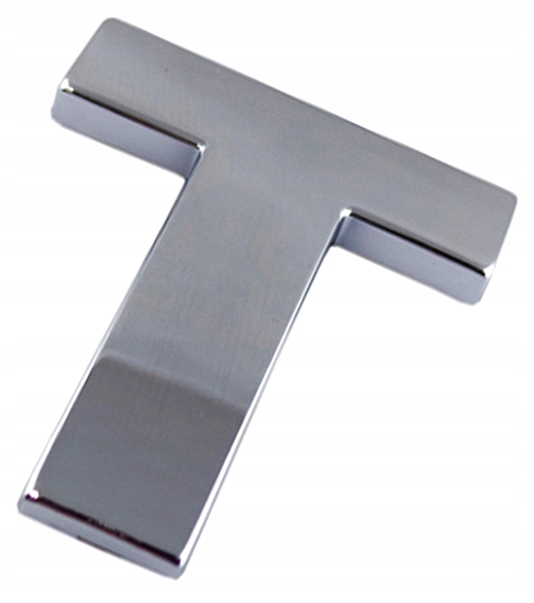 

Literka A4K02 Cyfra Cyfry Chrom T T Emblemat Liter