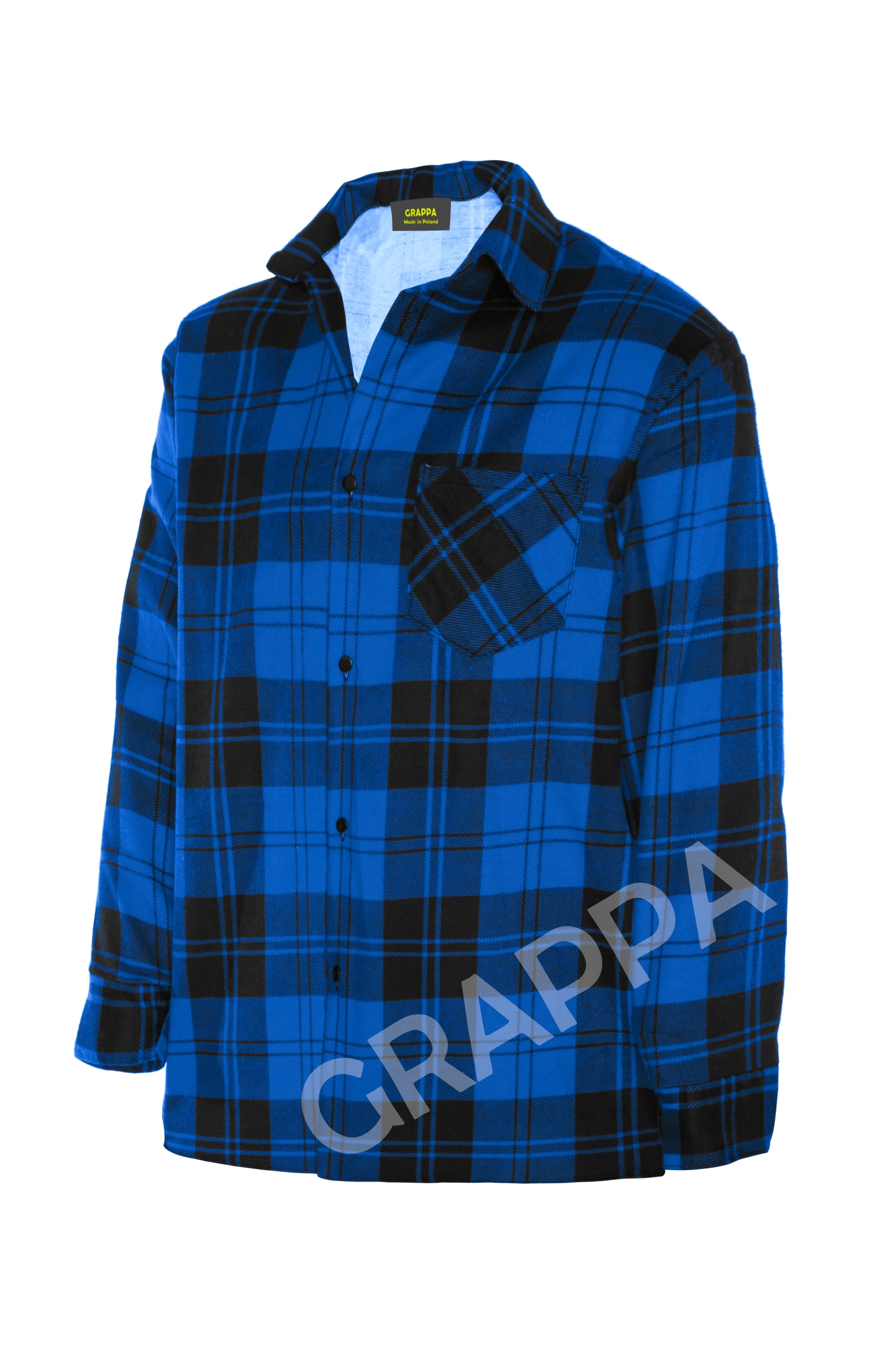 KOSZULA FLANELOWA NIEBIESKA. PRODUKT POLSKI