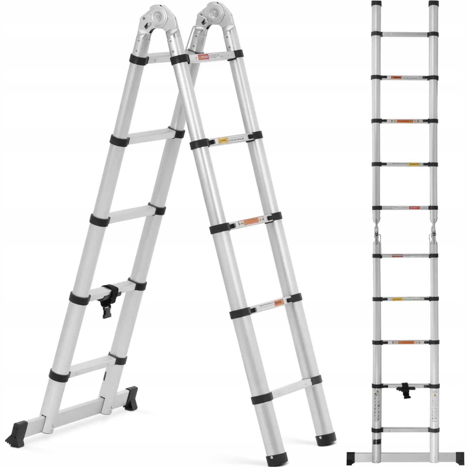 Žebřík Hliníkový 12 Stupňů 085-185 M, Výška 38 M
