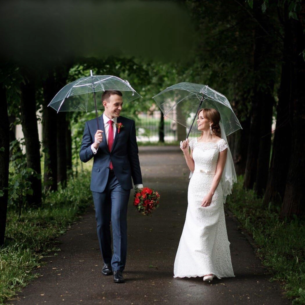 V6 ŚLUBNY PARASOL PRZEZROCZYSTY DUŻY PARASOLKA ŚLUBNA DO ZDJĘĆ NA ŚLUB Wzór dominujący bez wzoru