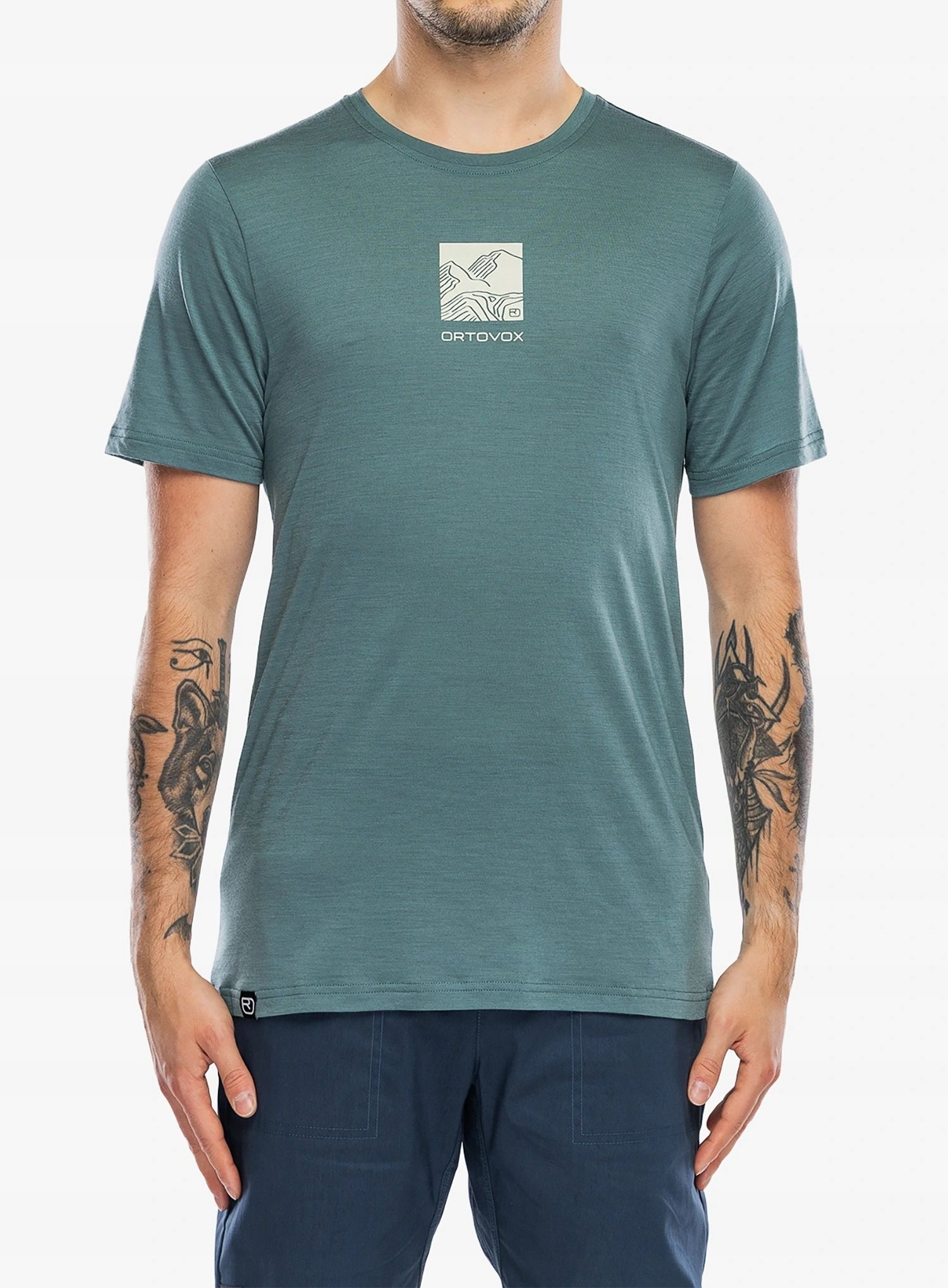 Koszulka merino Ortovox 120 Cool Tec Abstract Ts arctic grey XL