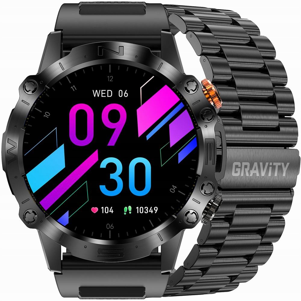 Chytré Hodinky pánské Gravity GT20-1 Volání a Oznámení Menu Pl