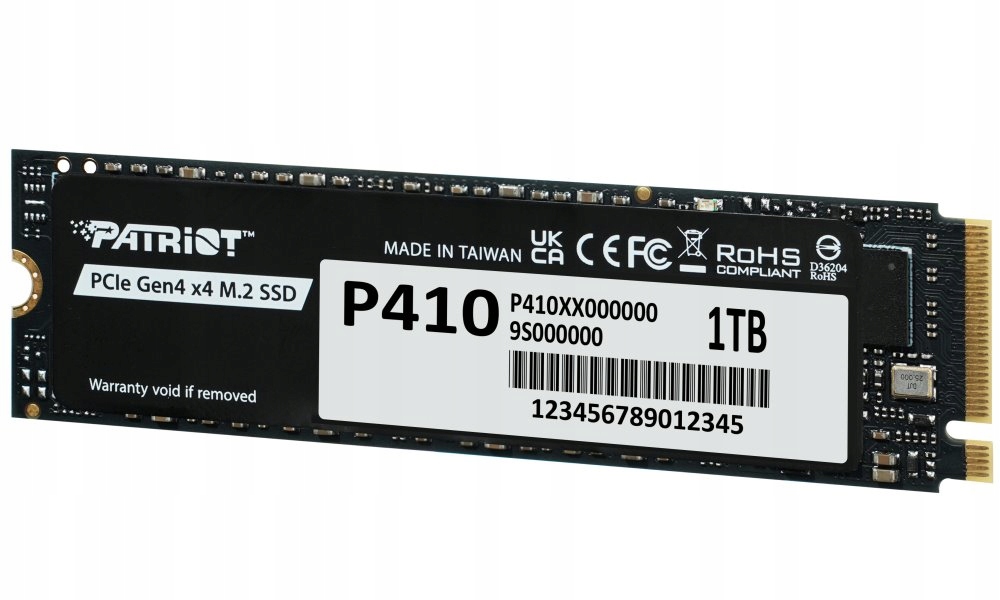 Patriot P410 1TB Ssd Interní M.2 PCIe Gen4 x4 NVMe 2280