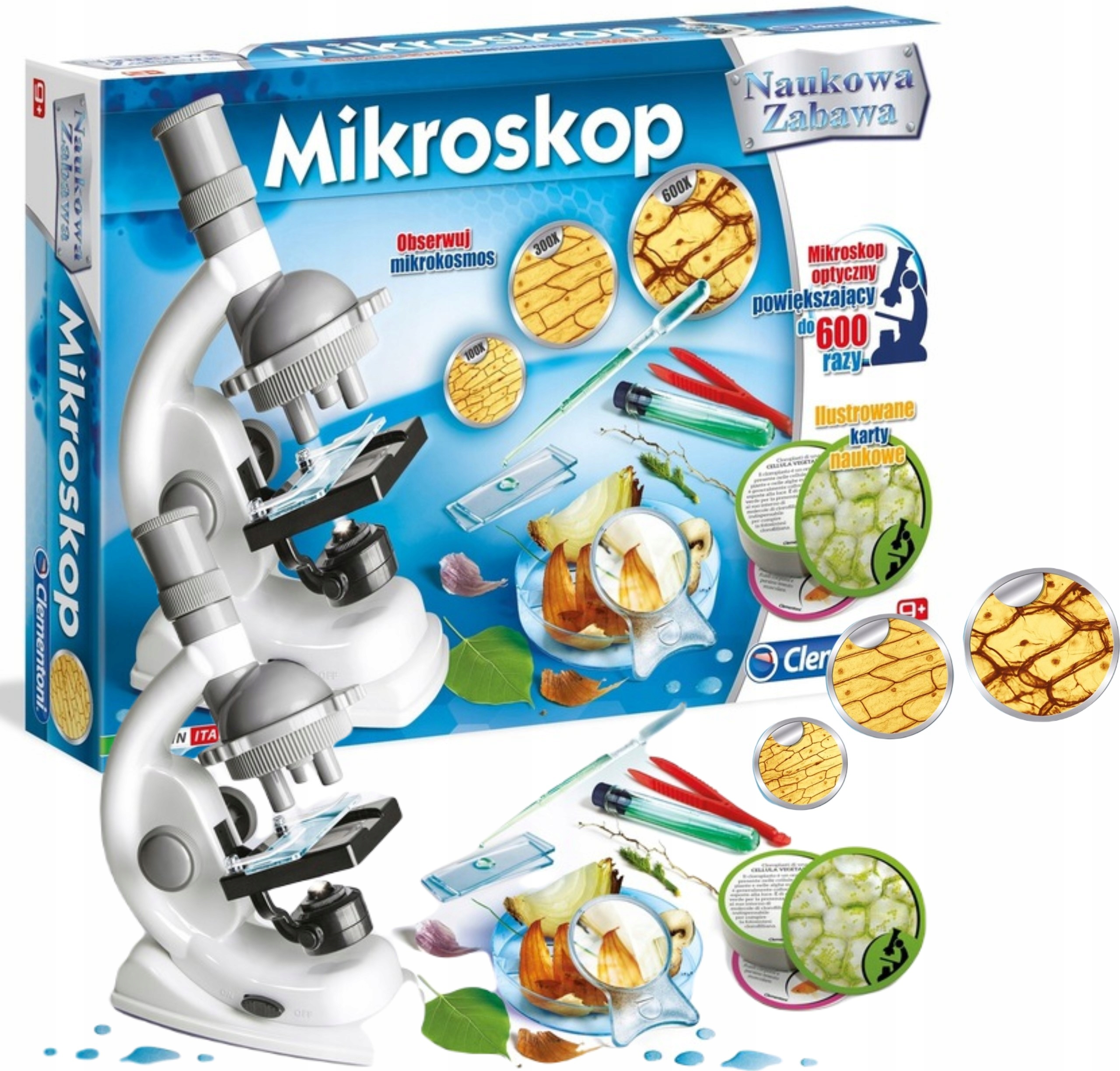 

Mikroskop Edukacyjny Powiększa X600 Clementoni
