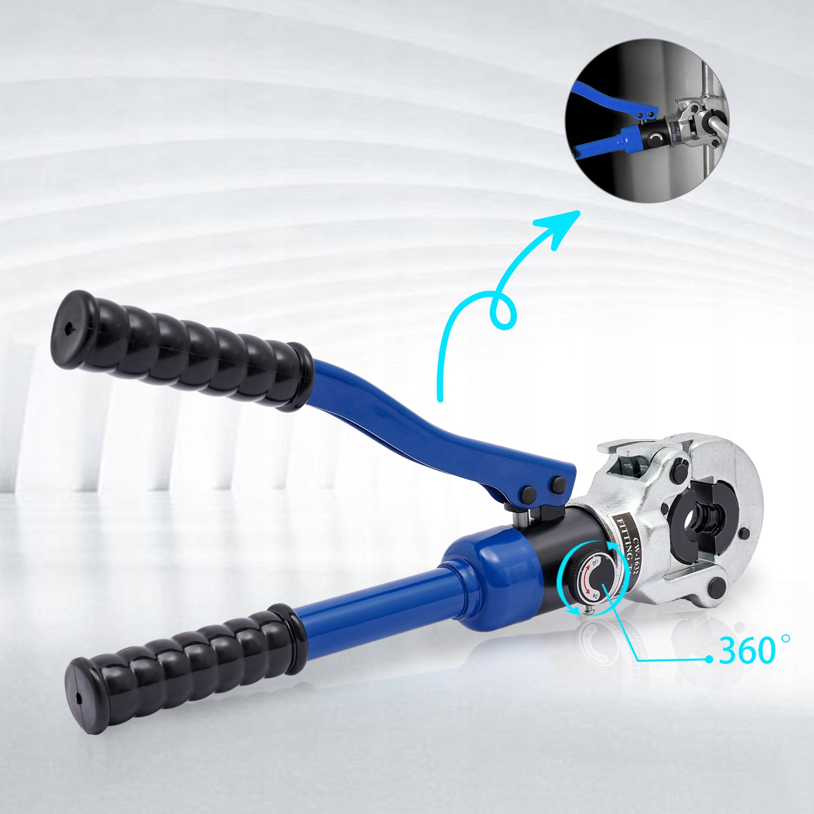80KN Zaciskarka hydrauliczna typ V Zasilanie ręczne