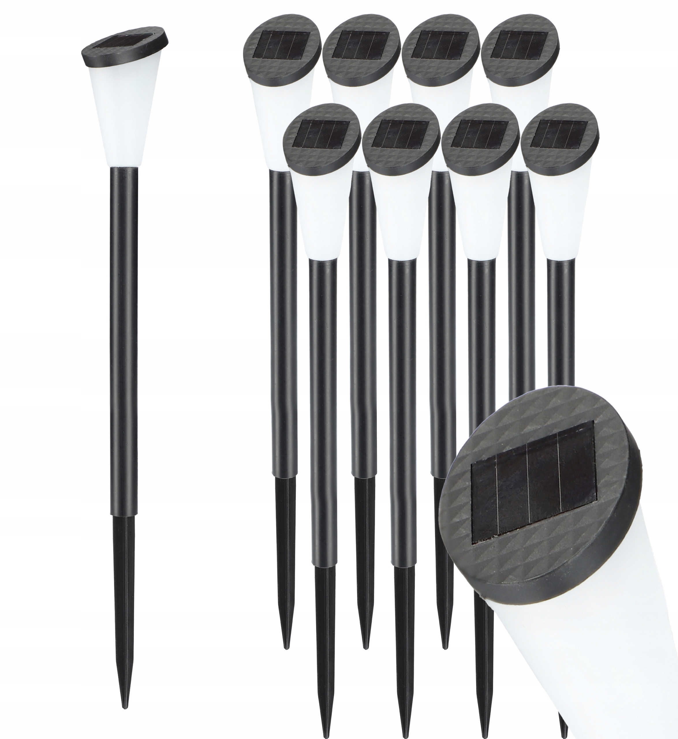

Lampa solarna Led ogrodowa lampka wbijana słupek