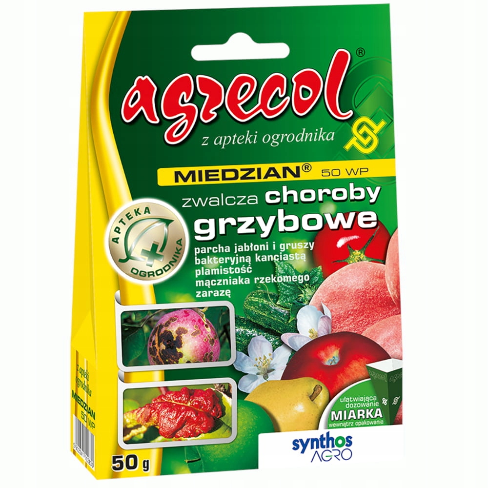 

Miedzian 50WP Zaraza Choroby Grzybowe 50G