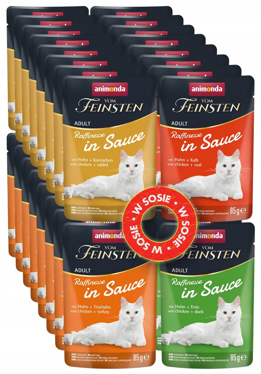 Animonda vom Feinsten Raffinesse kapsička Set 32x85 g – mix chutí