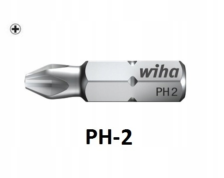 PROFESJONALNY BIT GROT PHILLIPS PH2 25mm WIHA