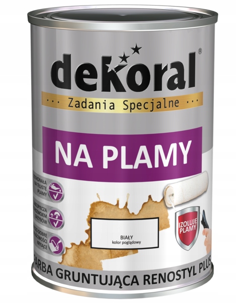 

Dekoral Farba Renostyl Plus Na Plamy Biały 0,9L