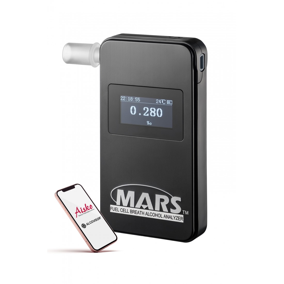 

Alkomat elektrochemiczny Alcovisor Mars Bt black