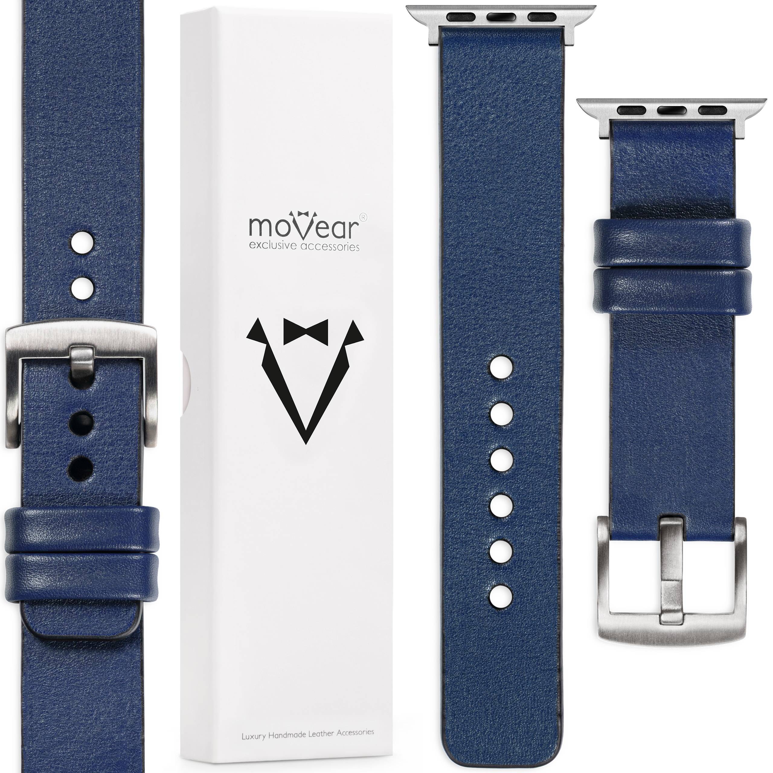 Kožený řemínek pro Apple Watch Ultra 10 9 8 7 6 5 Se 49/46-44 mm Movear
