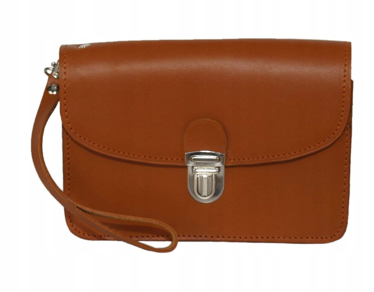 Peněženka, sáček na opasek z juchtové kůže, rudá.