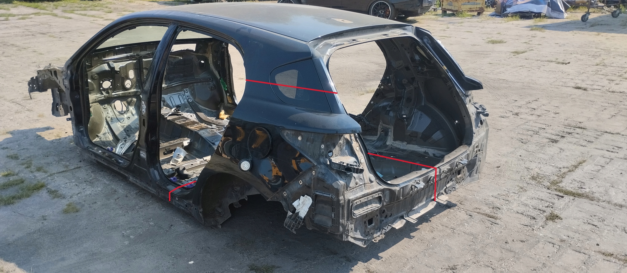 ЧЕТВЕРТИНА ЛІВА КРИЛО ЗАД. ЗАДНІЙ ЛІВИЙ LEXUS Ct200h CT00h Ct200 2011-