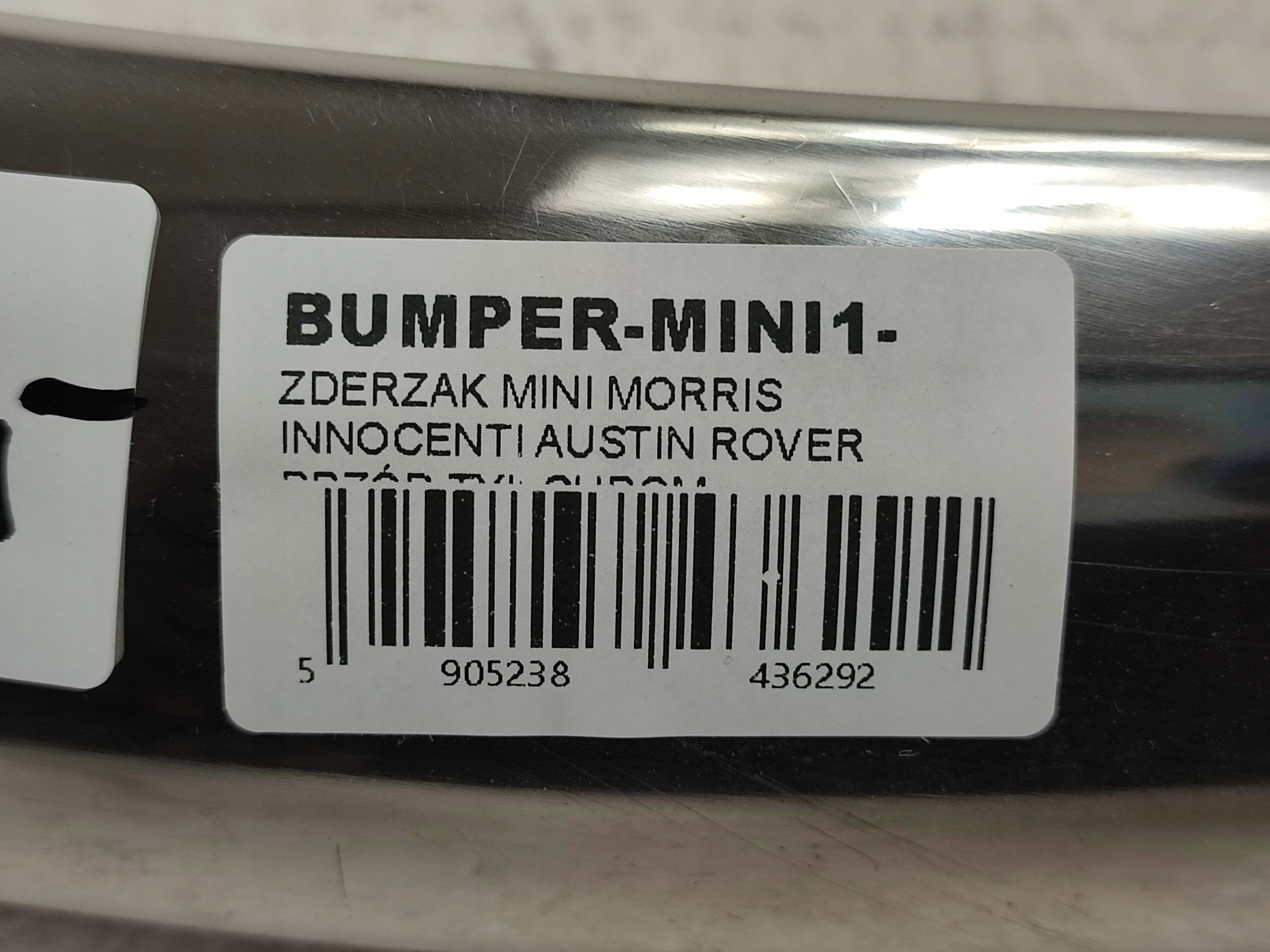 bumper front / rear part CHROM MINI MORRIS / INNOCENTI / AUSTIN / ROVER