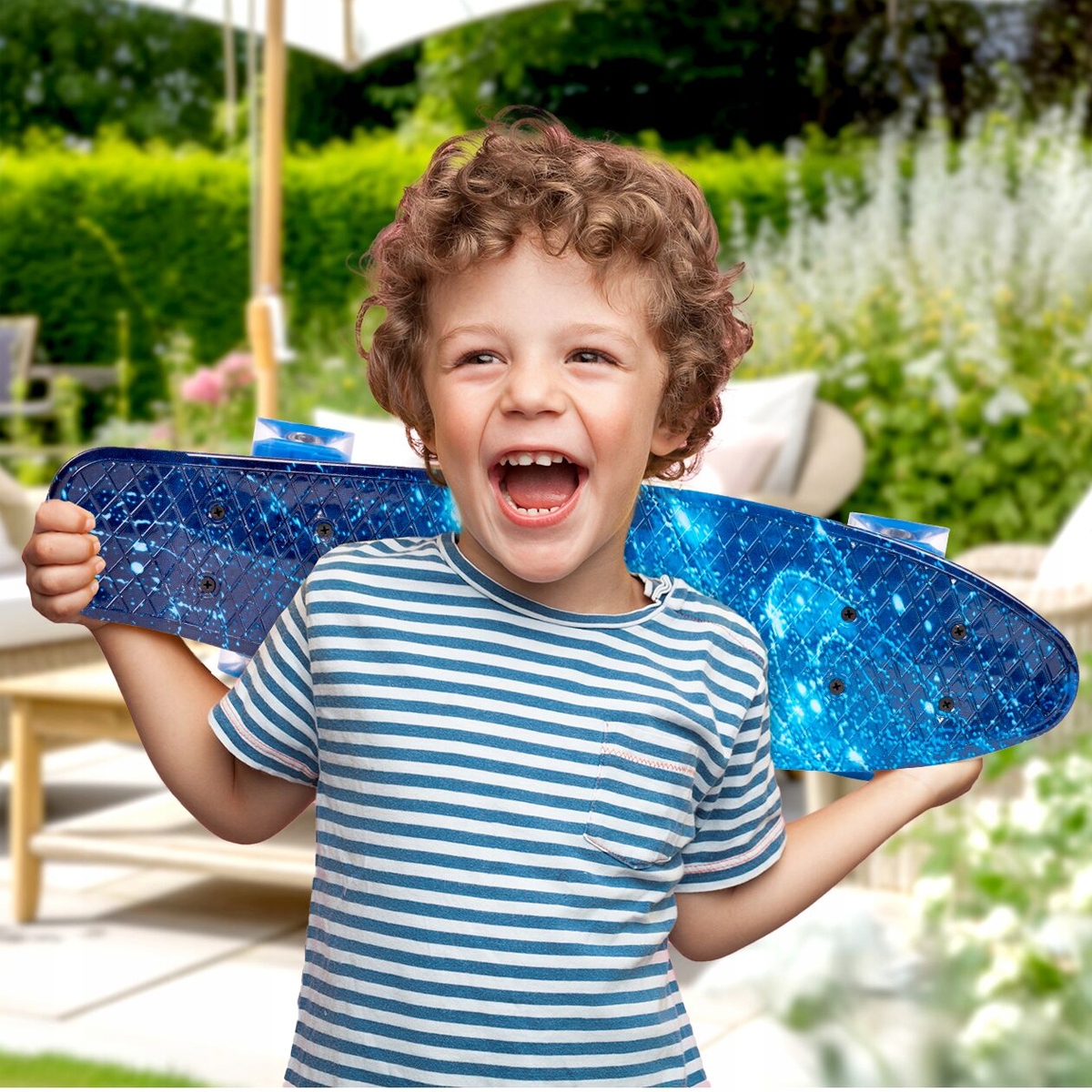 DESKOROLKA DESKA FISZKA do 100KG ŚWIECĄCE KOŁA LED Fishboard Dla Dzieci Marka Stator