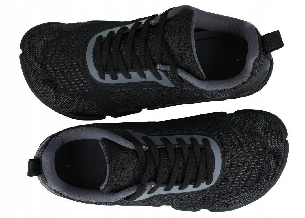Barefoot tenisky Koel Nila černé, prodyšné, zero drop, R37