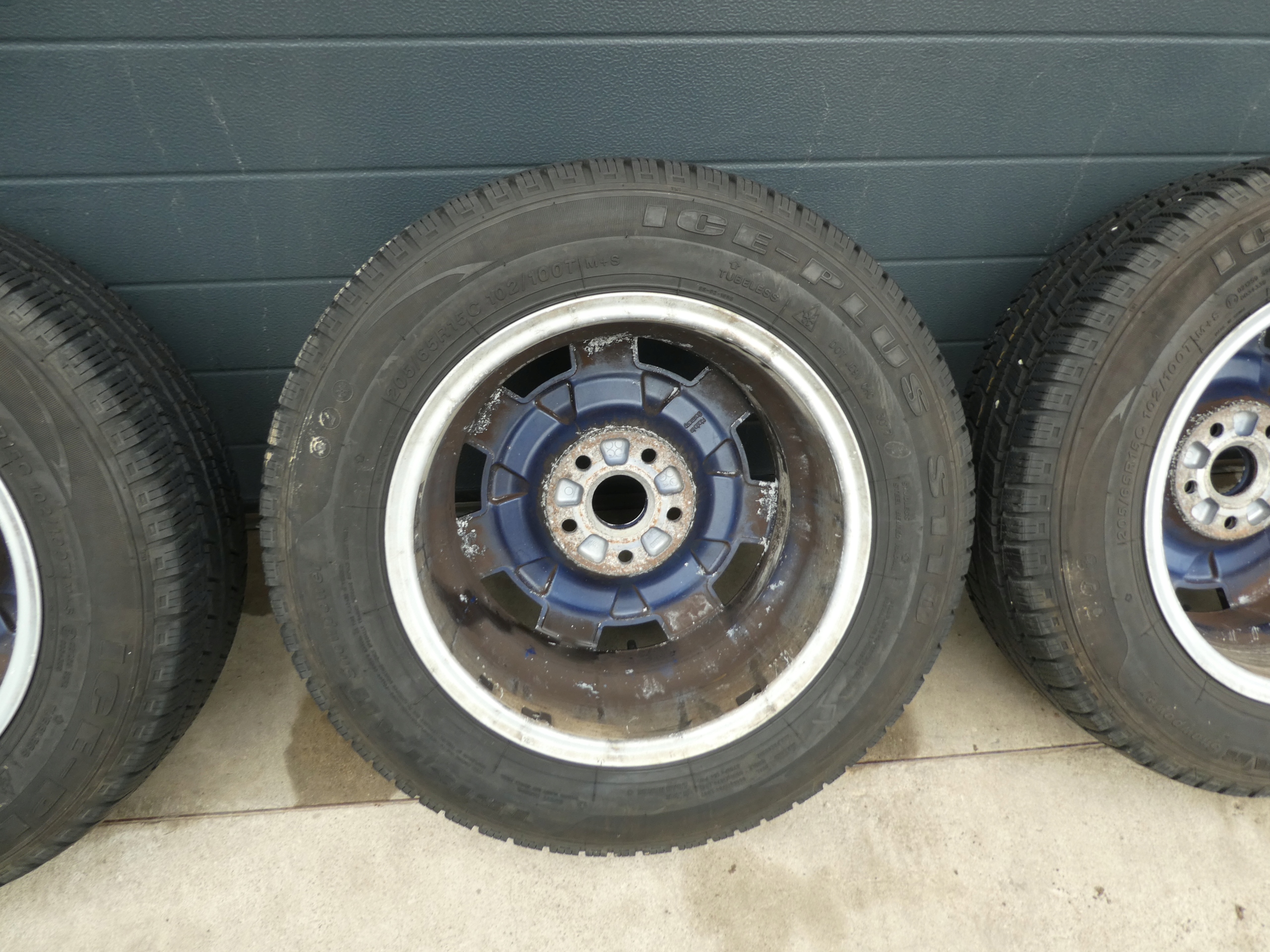4X wheels discs tyres VW T4 7D0601025 2017R