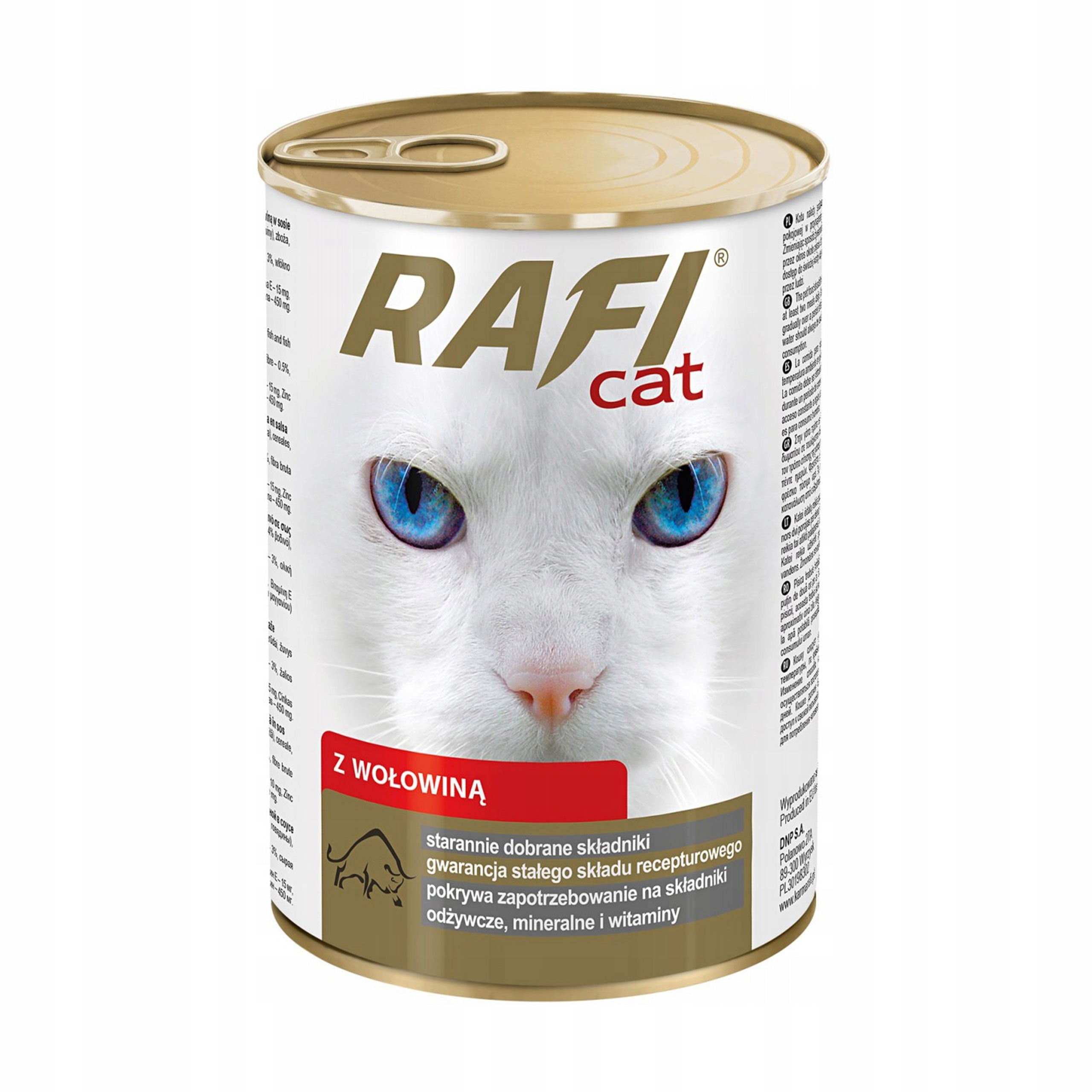 Levně Rafi Krmivo pro kočky v konzervě – hovězí maso