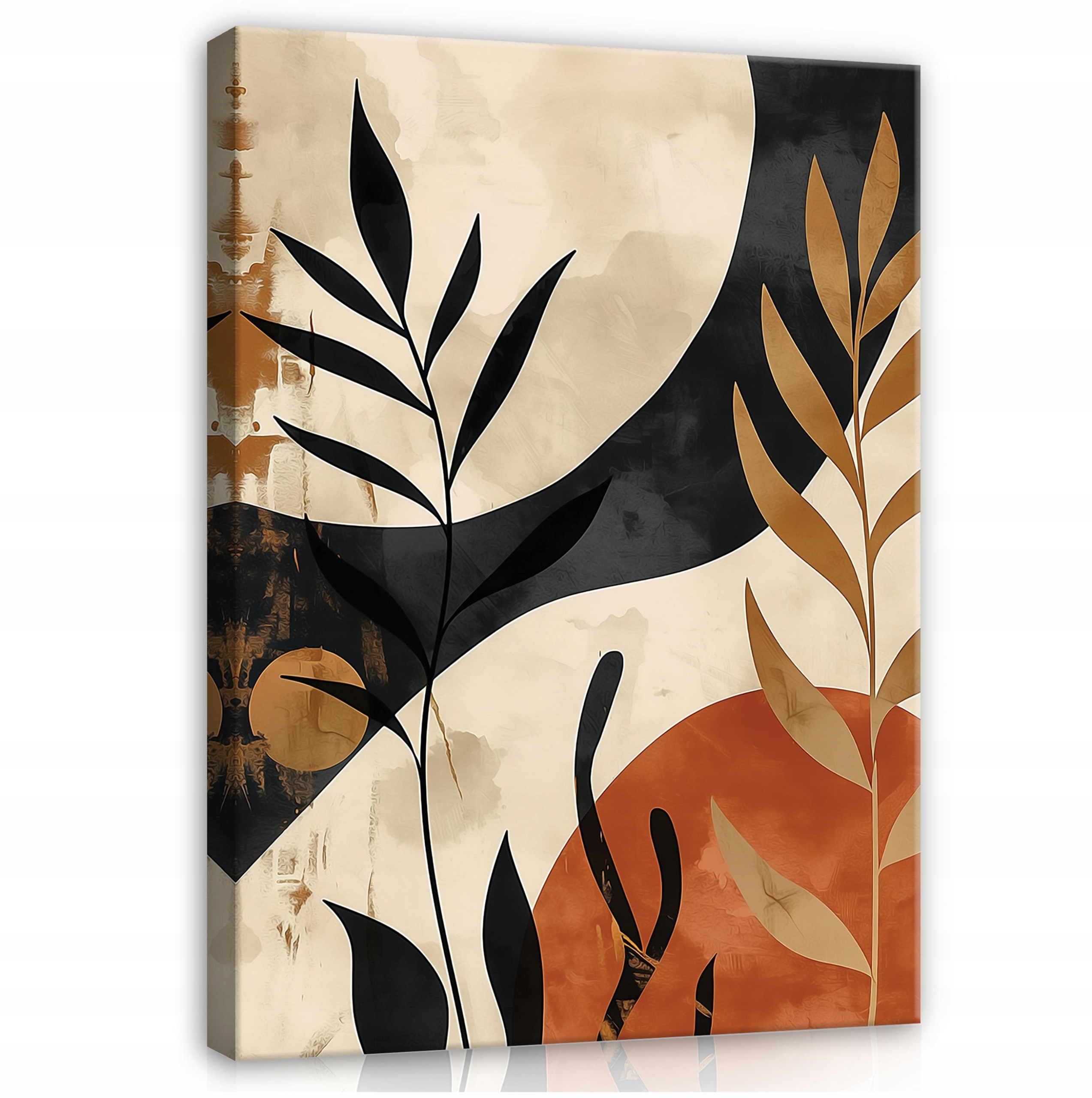 Obraz Boho Listy Moderní Na Plátně Stěna Do Ložnice Obývacího Pokoje 120x80