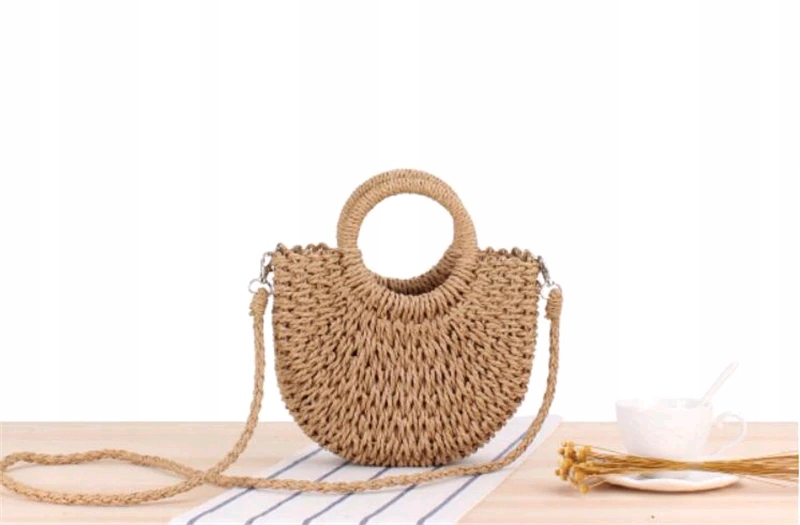 TOREBKA SŁOMIANA RATTANOWA KOSZYK Wielkość brak informacji